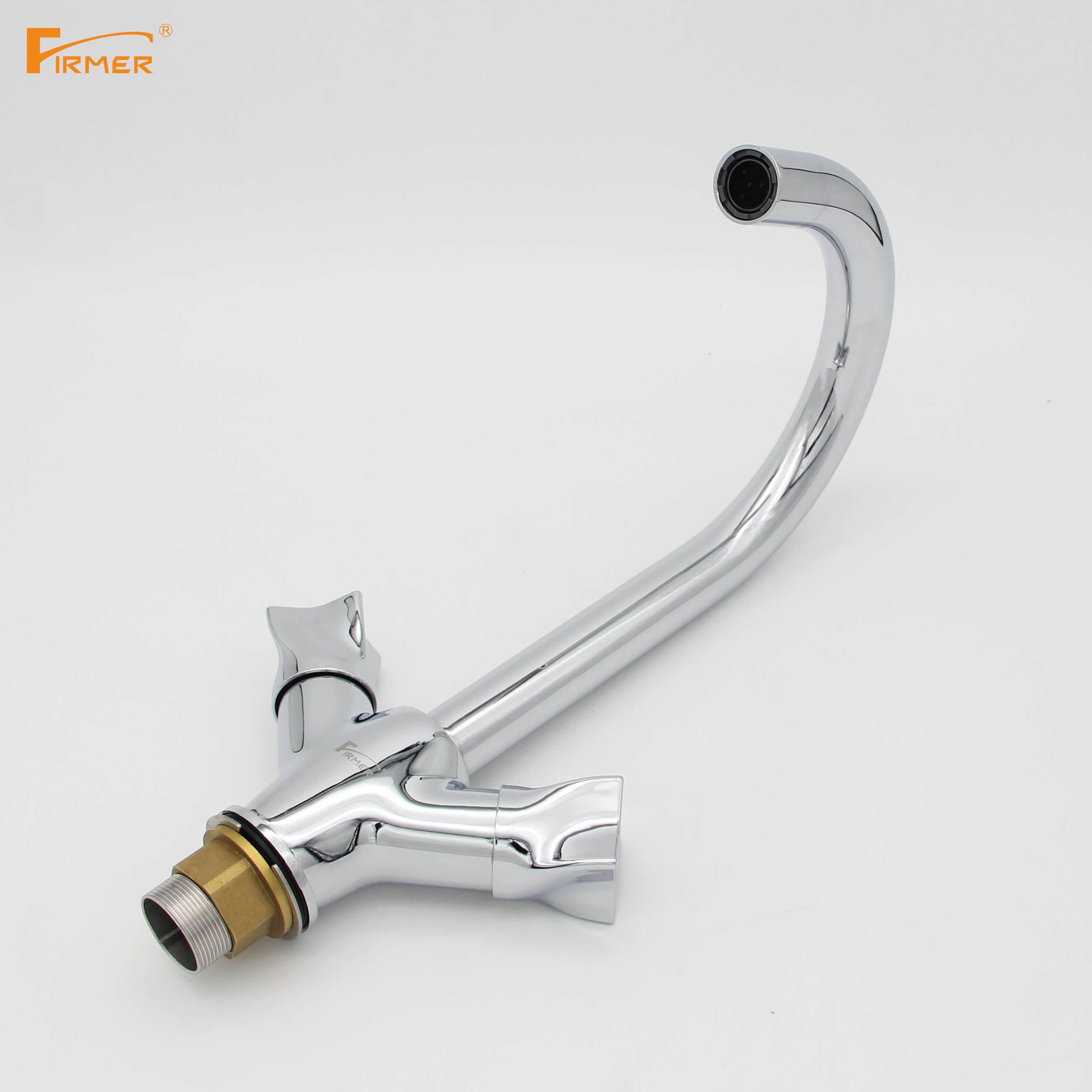 Yiwu quality product: FIRMER YLN1119-3 All-copper concealed kitchen hot and cold water faucet, Double handle built-in sink and mixing valve detail image 3