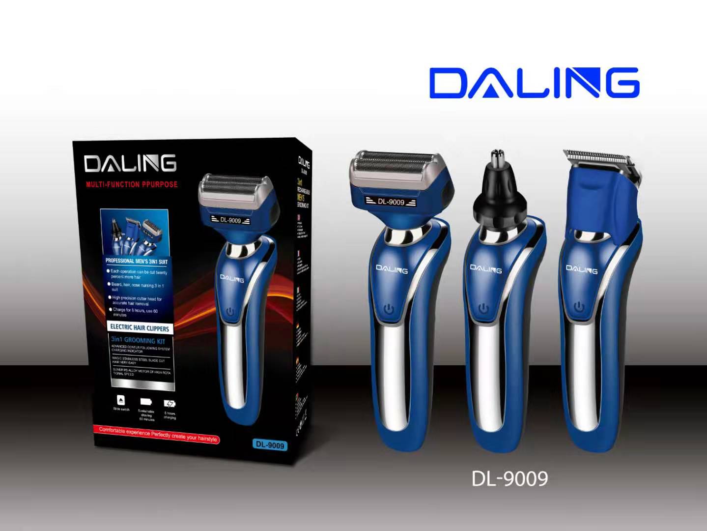 DALING DALING Electric Shaver DALING Electric Shaver DL-9009 Multi-function nose hair trimmer hair clipper shaving razor set