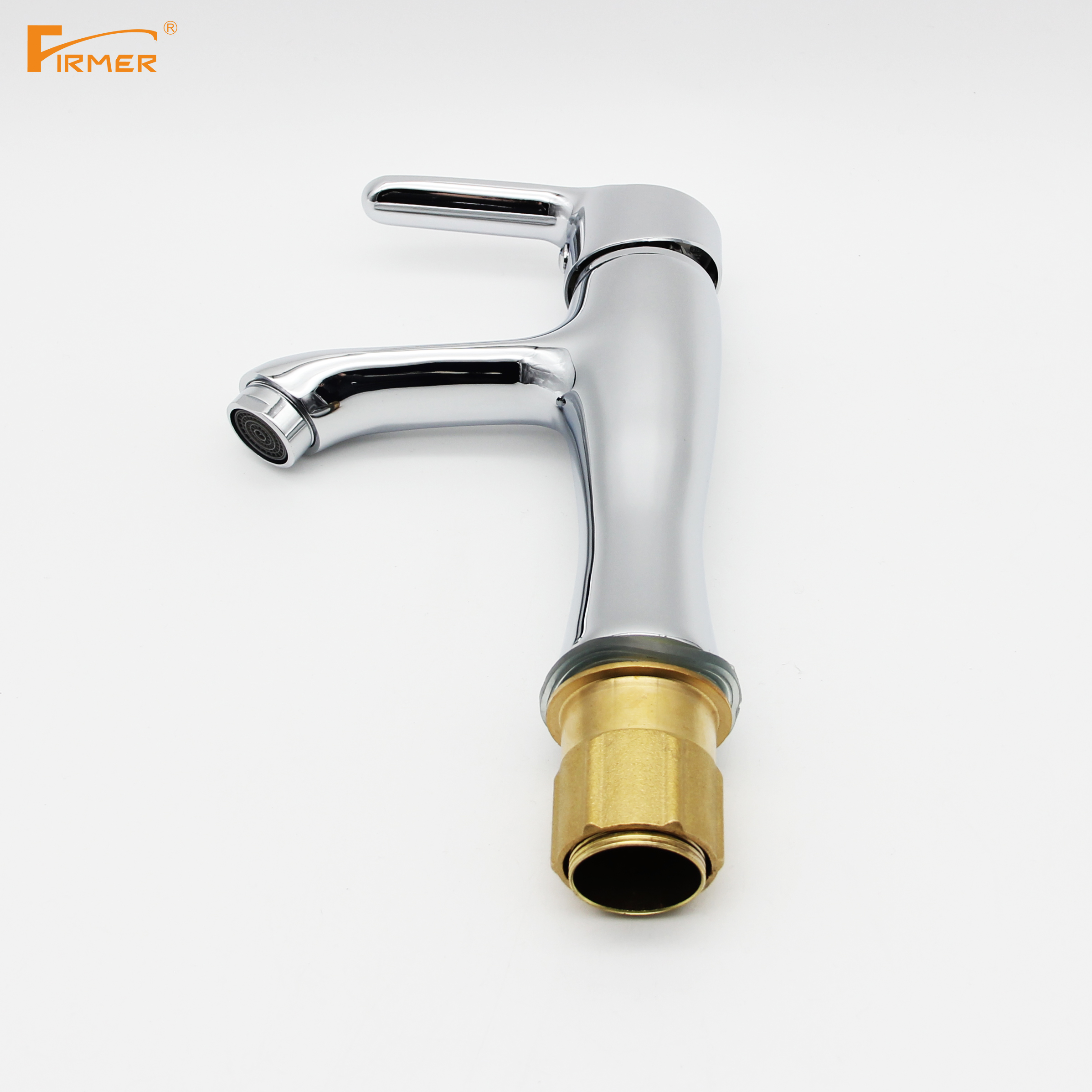 Yiwu Good goods FIRMER YLN1857-1 Copper Single hole Faucet Hot and cold Basin Faucet detail image 2