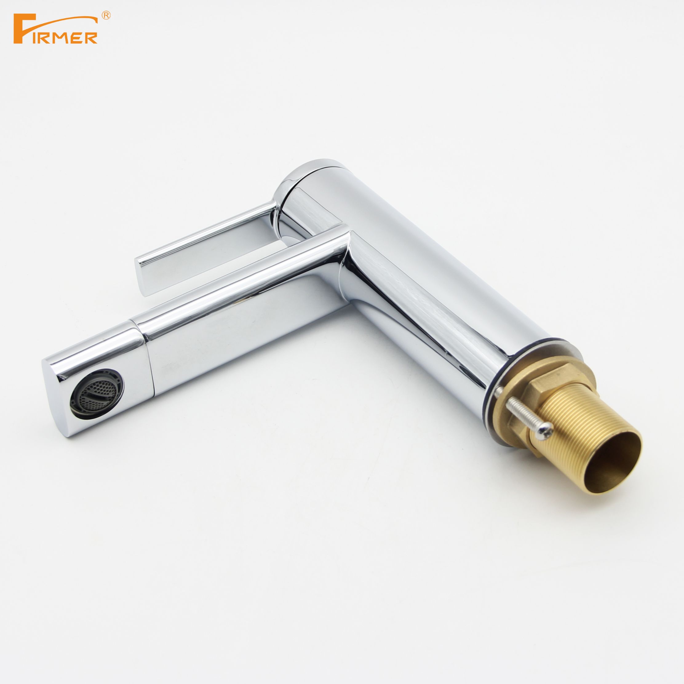 Yiwu quality goods FIRMER YLN1896-1 All-copper single handle bathroom washbasin, countertop faucet, washbasin faucet Specification image