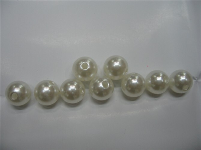 厂家直销塑料彩色珍珠定做饰品配件图