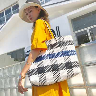 Woven Hand Basket Shopping Basket Supermarket Shopping Basket Picking Basket Treasure Mother Bag