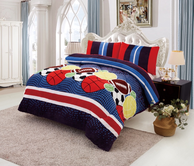 Stylish Bedroom with Flannel Bedding