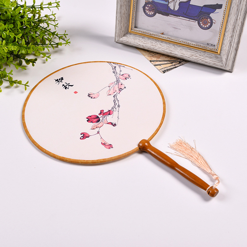 义乌好货 古典热销精品中国风团扇圆柄扇汉服古装宫廷扇子详情图3