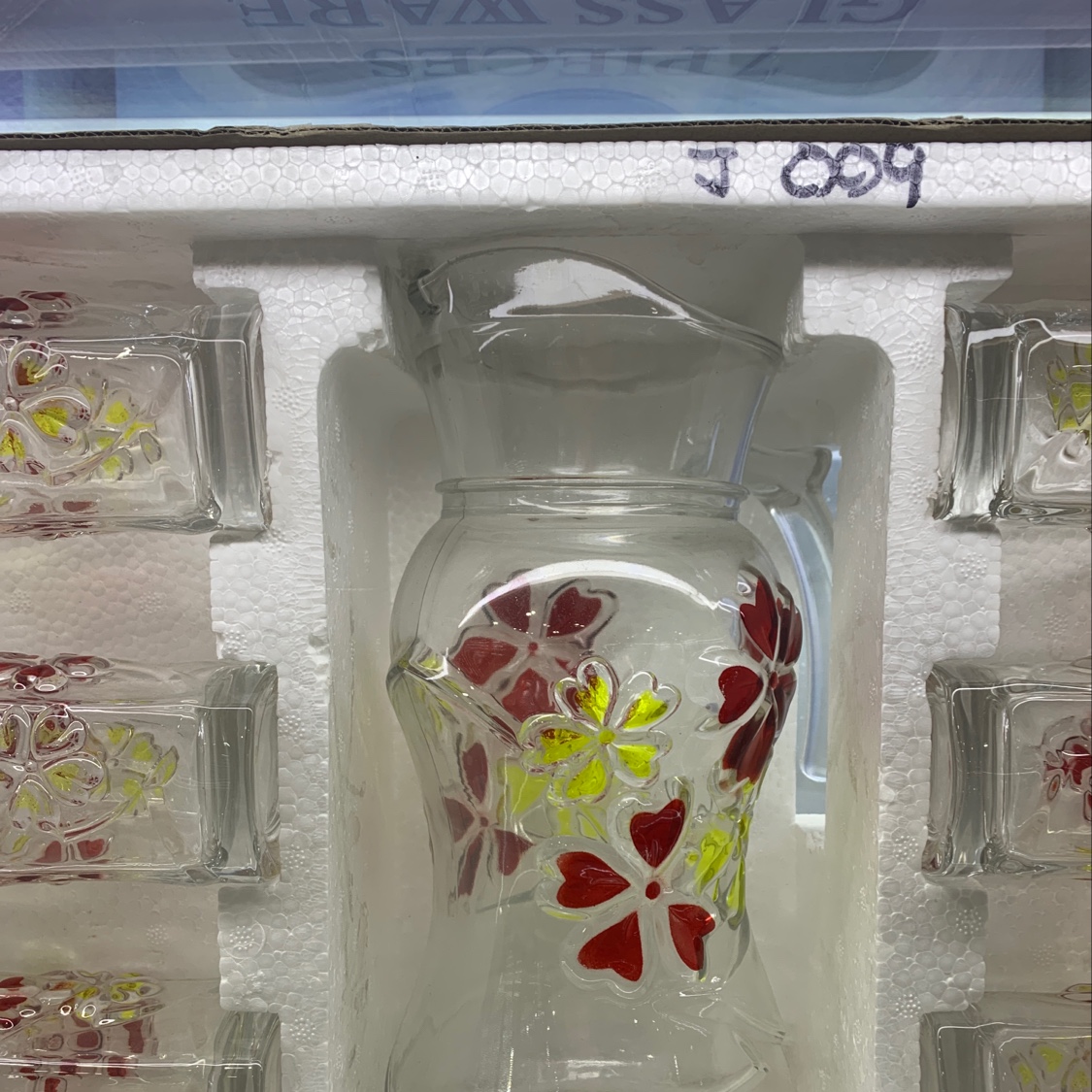HXJJ-J009，glassware set，glass water set，玻璃杯套装，玻璃水具