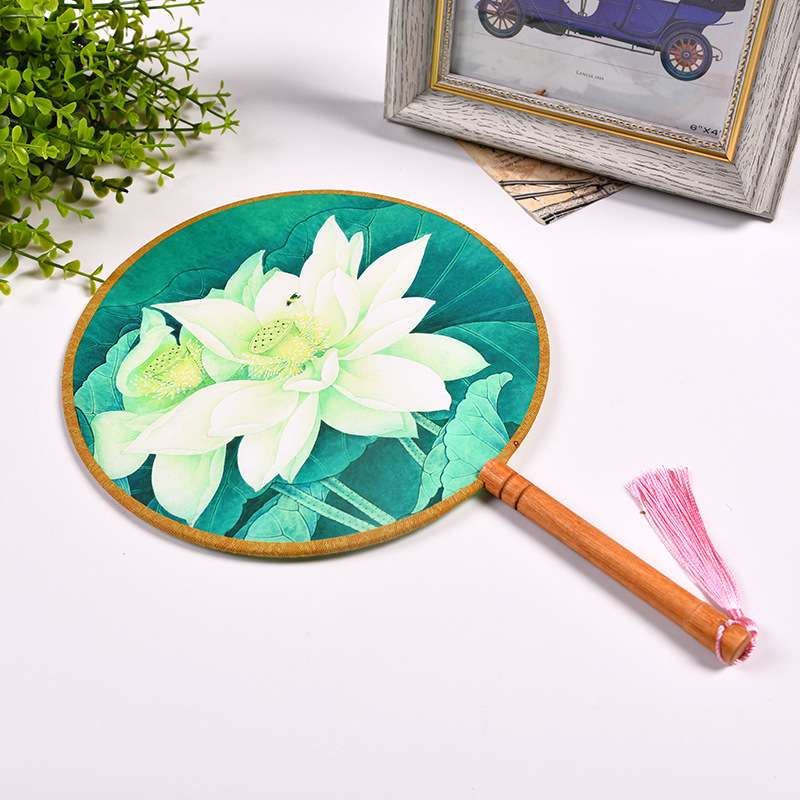 义乌好货 古典热销精品中国风团扇圆柄扇汉服古装宫廷扇子详情图4