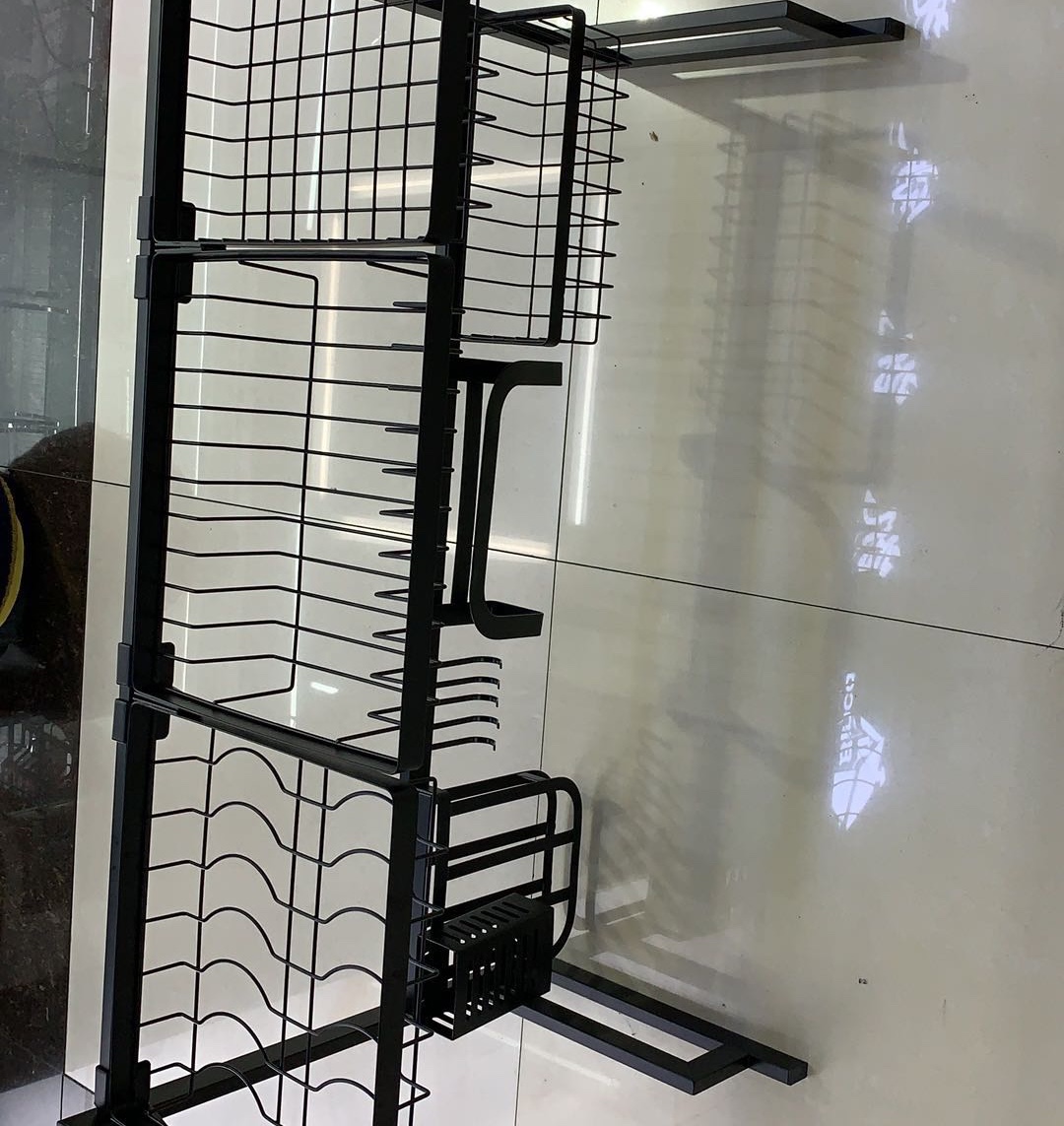 多功能水槽置物架 免打孔厨房沥水架细节图