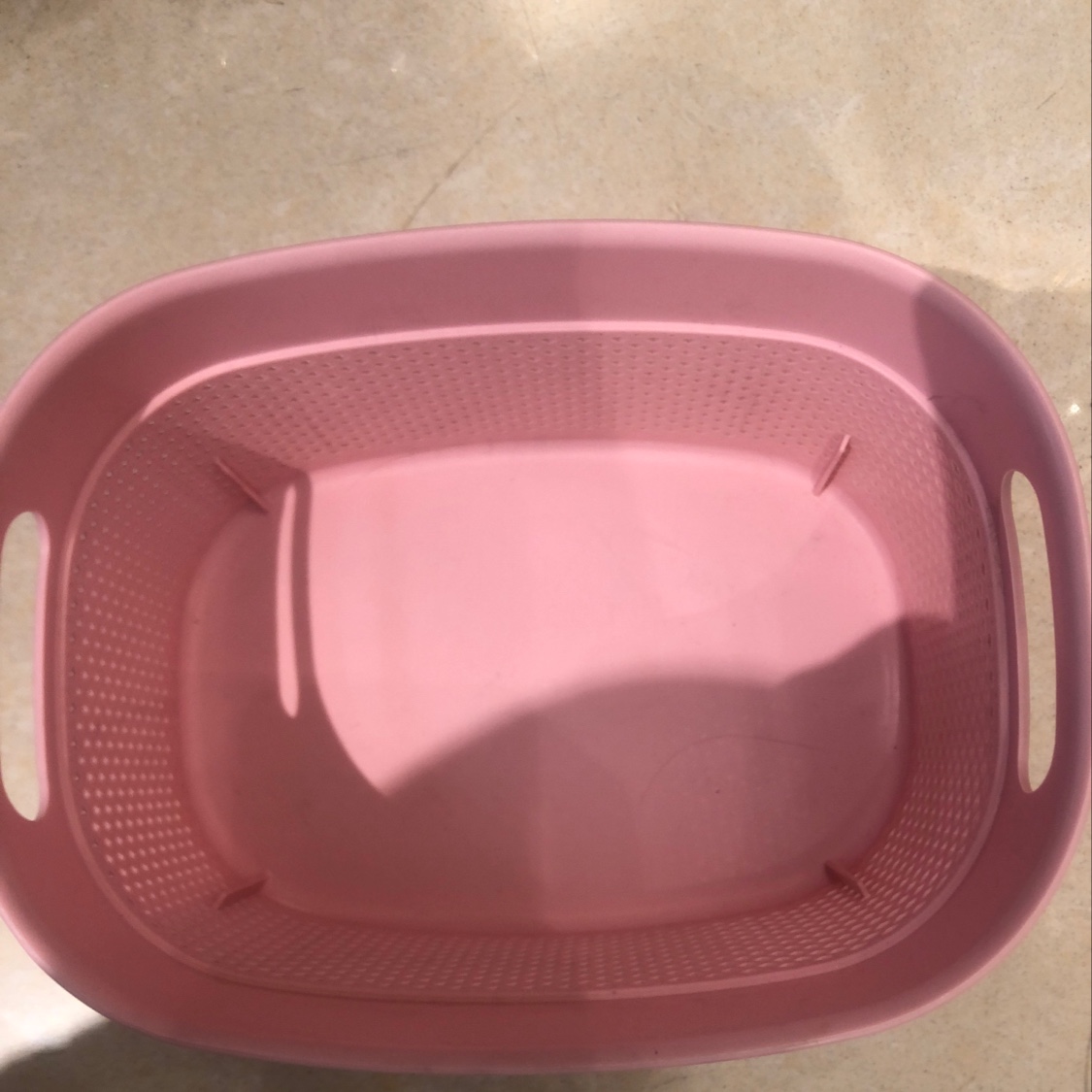 Factory Direct Sales Fashion Pink Plastic Basket Environmental Protection Basket