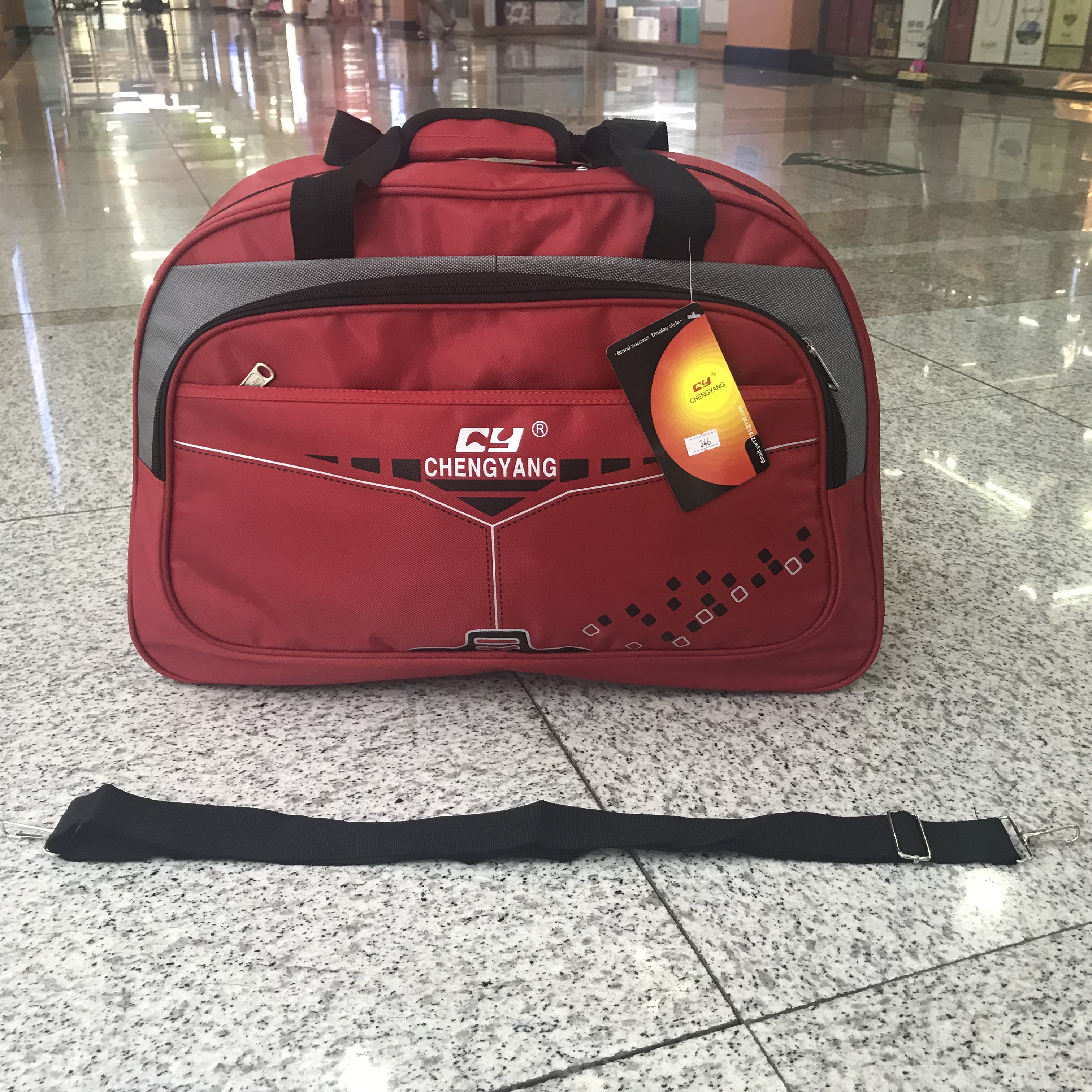 Yiwu quality waterproof nylon hand-held travel bags for business trips and Tours, large-capacity luggage bags for men and women detail image 6