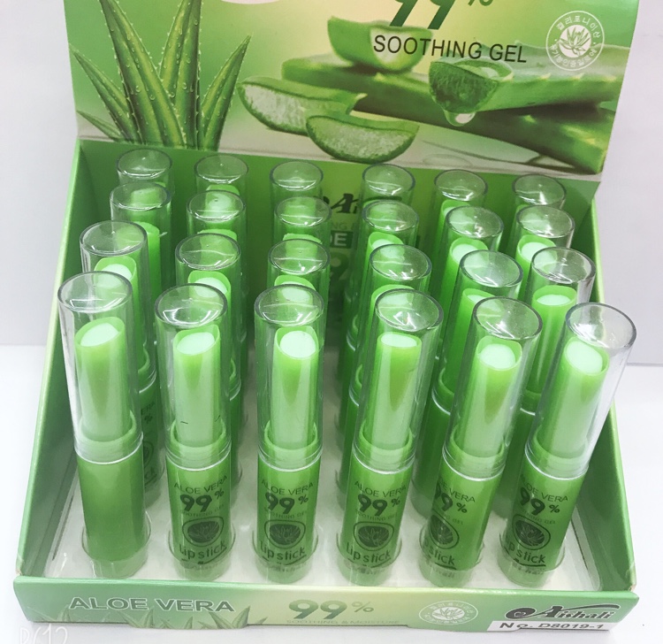Aloe vera color-changing tube lip balm lip oil lip wax moisturizing and moisturizing the lips thumbnail