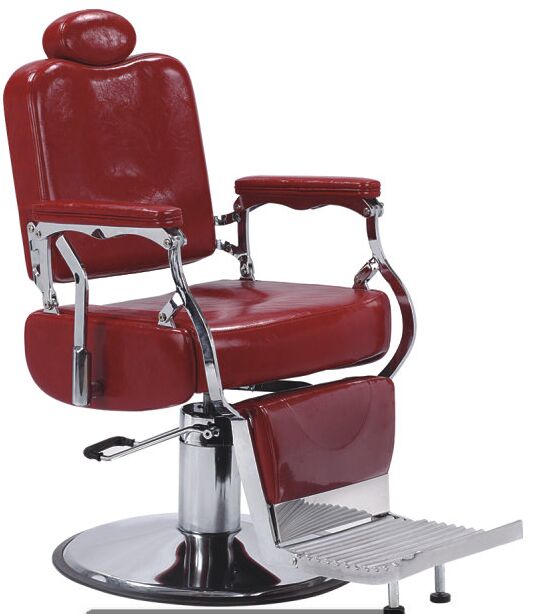28536厂家直销 超霸经典款理发店发廊专用美发椅红色简单舒适超大稳底盘可放倒 多颜色 多皮样可选