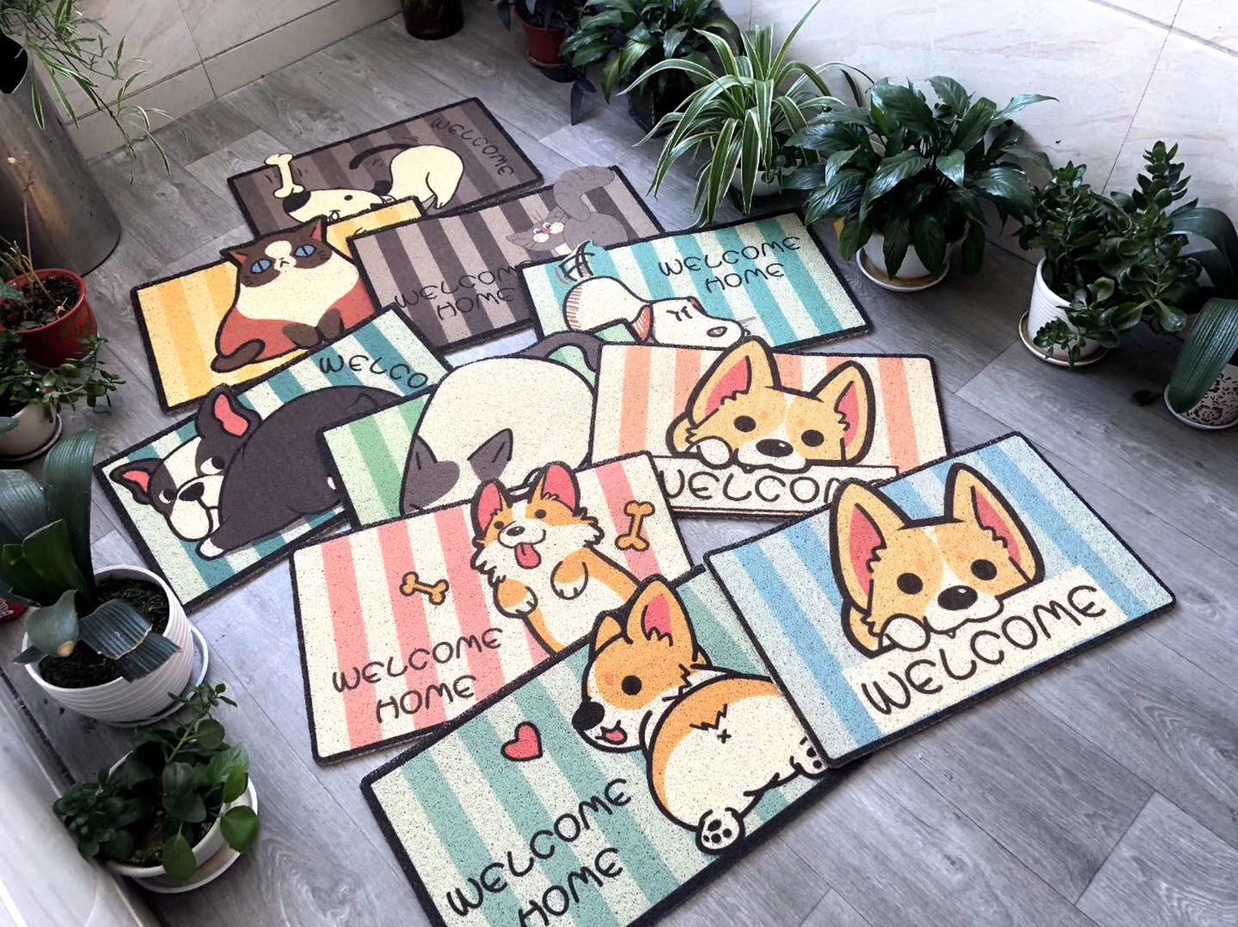 条纹宠物猫砂垫，门垫，地垫40*60cm