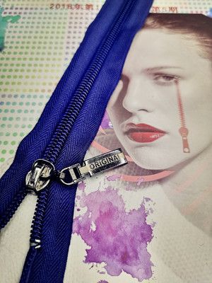 No. 5 and No. 7 nylon zipper laser Original pull TAB pull piece patent pull TAB sportswear sun protection wear details Picture