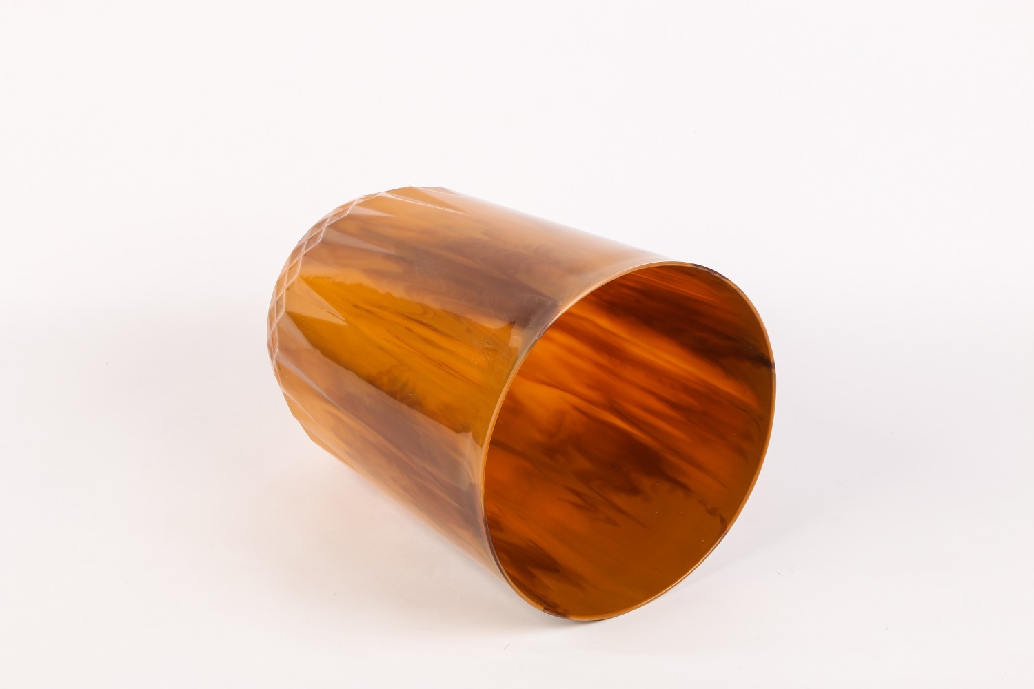 Creative wood grain, colorful cloud, indoor round plastic trash can, household wastebasket, kitchen and bathroom garbage bin Item Picture