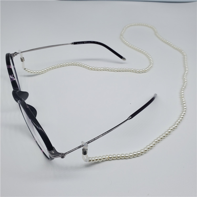 自产自销 时尚珍珠眼镜链不易退色玻璃珠链欧美经典款眼镜绳23121详情4
