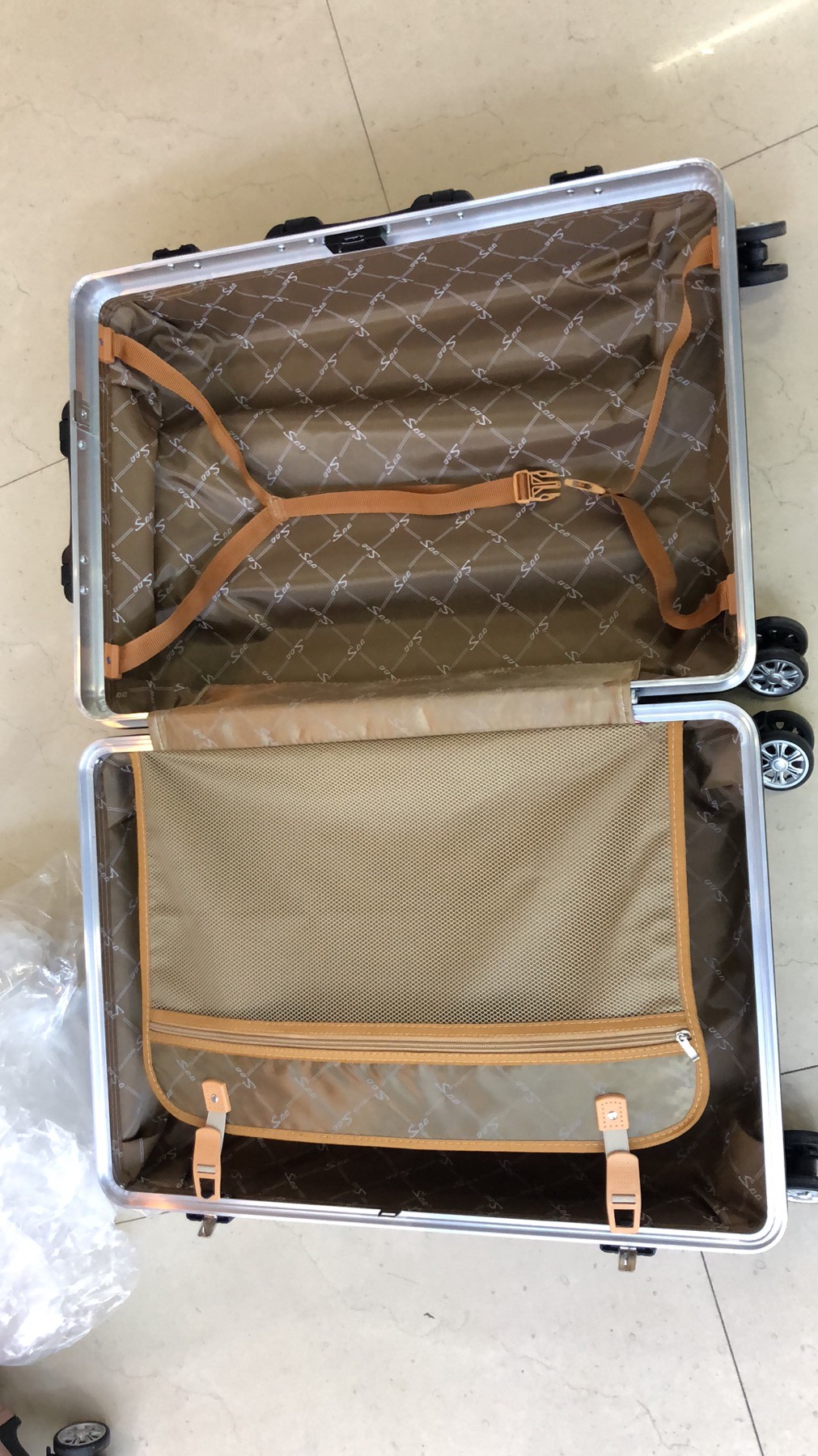 ABS+PC拉杆箱万向轮密码锁旅行箱登机箱行李箱20寸24寸两件套详情图3