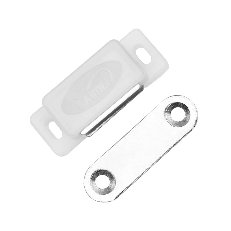 Yiwu Good Goods Strong Magnetic Touch Small Magnetic Cabinet Closet Door Magnetic Touch Strong Magnetic Plastic Magnetic Clamp Cabinet Suction details Picture