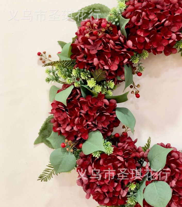 Yiwu Selection simulation flowers high-quality retro simple table decoration flowers hand bouquet flower wall garland matching flowers thumbnail