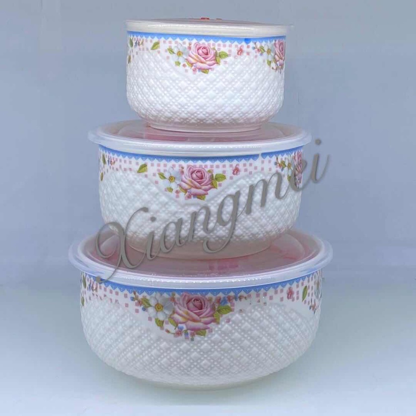 L026-C陶瓷浮雕烤花直身保鲜碗，每箱24套白底实物图