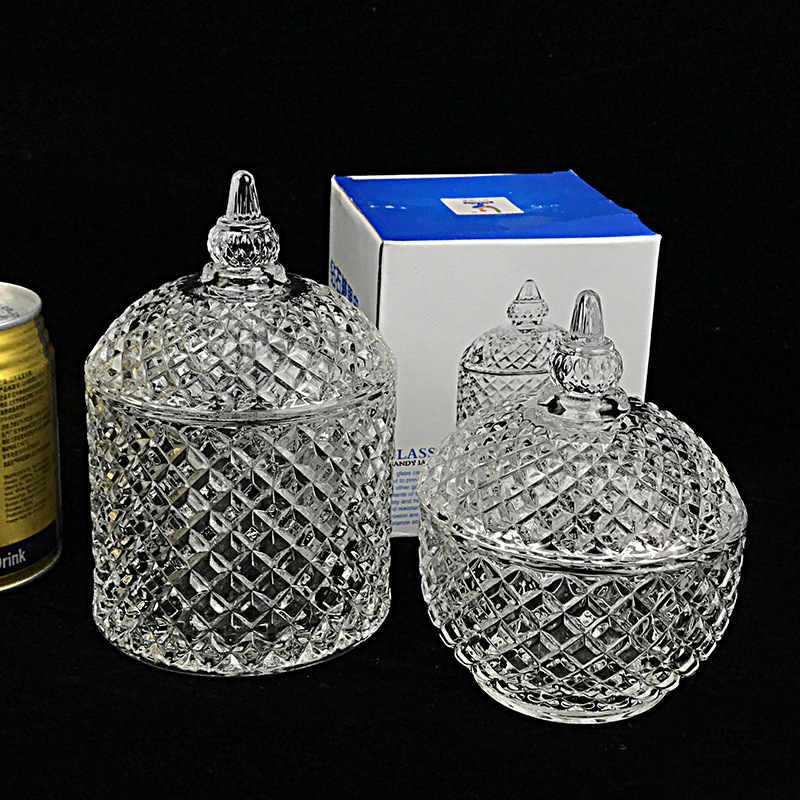 Glass Sugar Jar Storage Tank Creative European Sugar Jar This Season New Factory Direct Spot Direct Sales