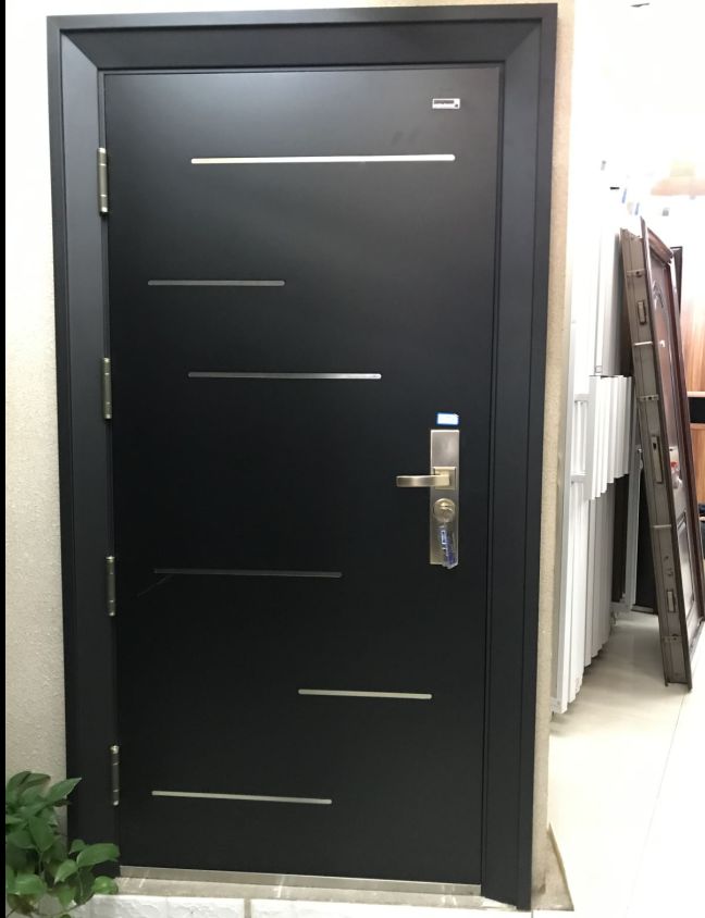 STEEL AND WOOD SECTURITY DOOR ES-809B03