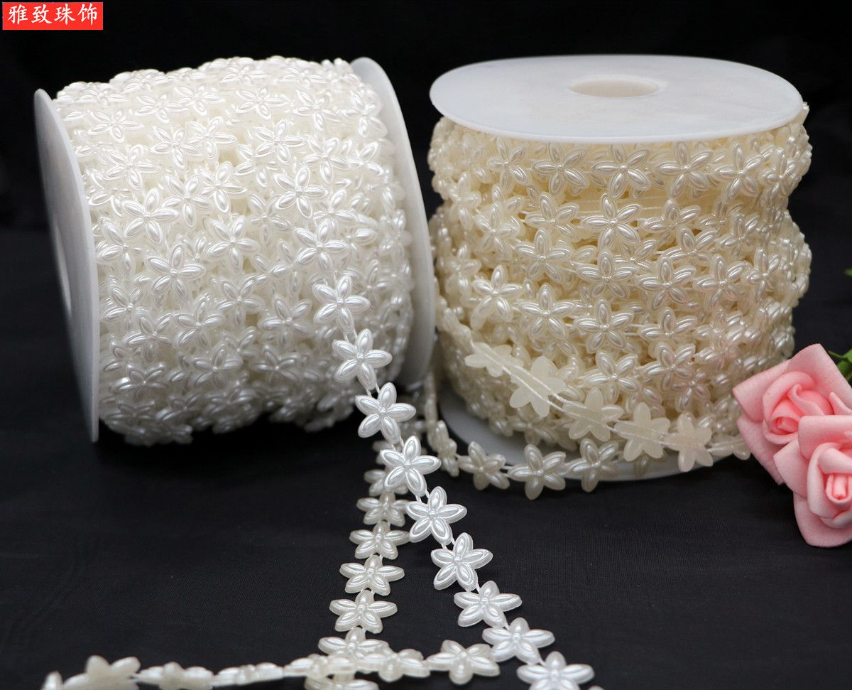 10Mmabs Imitation Pearl Straight Hole Round Beads Diy Beaded Ordinary Pearl Jewelry Accessories Clothing Accessories details Picture