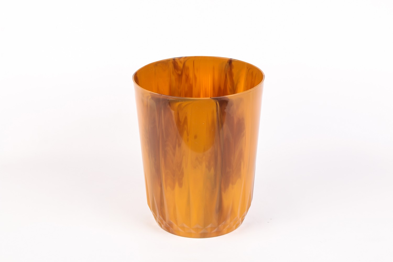Creative wood grain, colorful cloud, indoor round plastic trash can, household wastebasket, kitchen and bathroom garbage bin details Picture