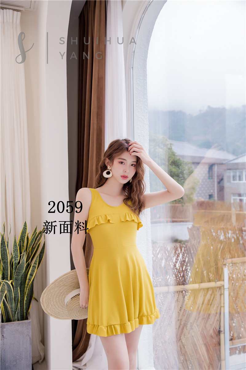 2020 Swimsuit New One-Piece Slimming Special Cloth Swimsuit Milk Silk Wholesale full figure