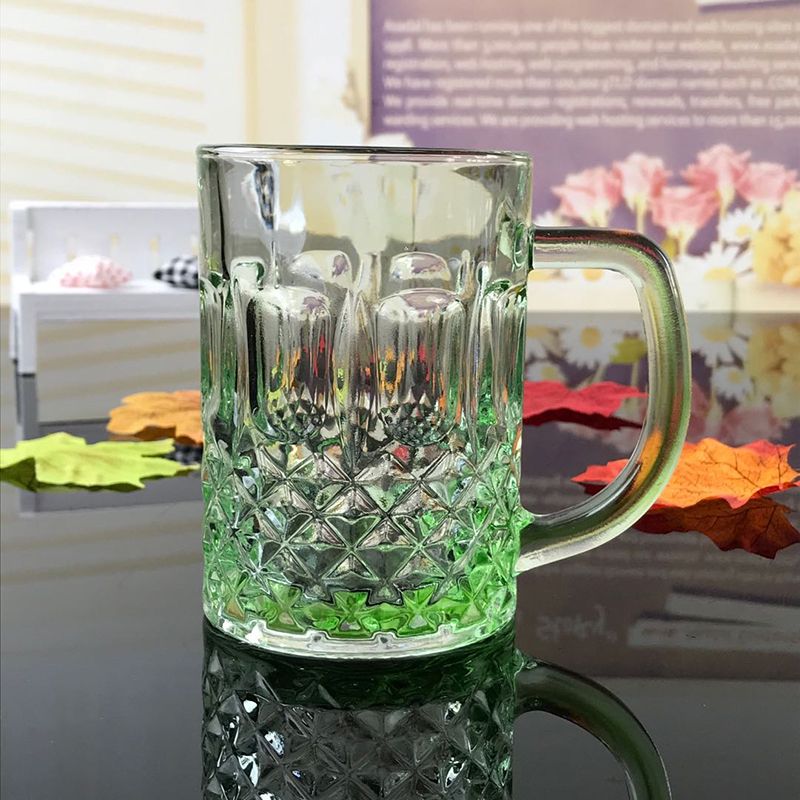 Personalized lead-free glass cups, colored glass cups, milk cups for hotels and inns details Picture