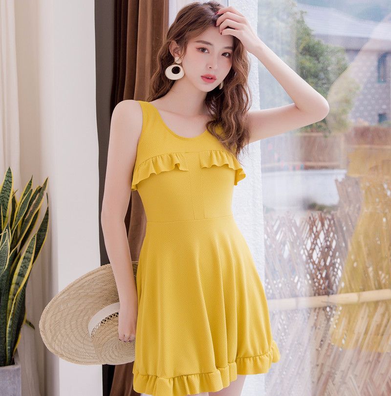 2020 Swimsuit New One-Piece Slimming Special Cloth Swimsuit Milk Silk Wholesale