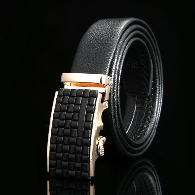2020新款男士现代商务风皮带精美头层纹装饰皮带产品图
