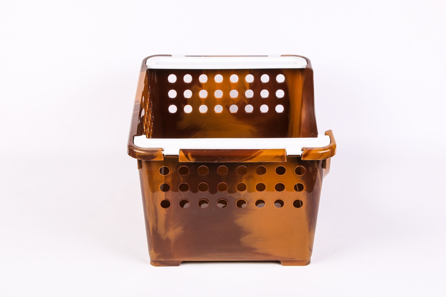 Kitchen shelves, floor-standing three-layer shelves, plastic vegetable and fruit storage baskets, miscellaneous storage racks, and organizing racks Application Scenario
