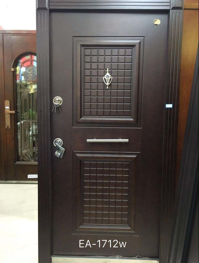 ARMORED DOOR PAINT DOOR STEEL WOOD  DOOR EA-1712W thumbnail