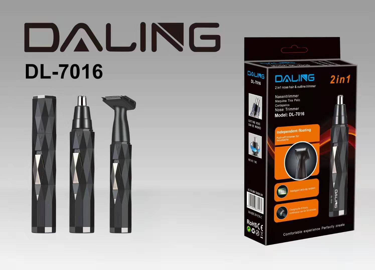 Daring DL-7016 electric nose hair trimmer Multi-function suit razor nose hair trimmer wholesale sideburns shaving full figure