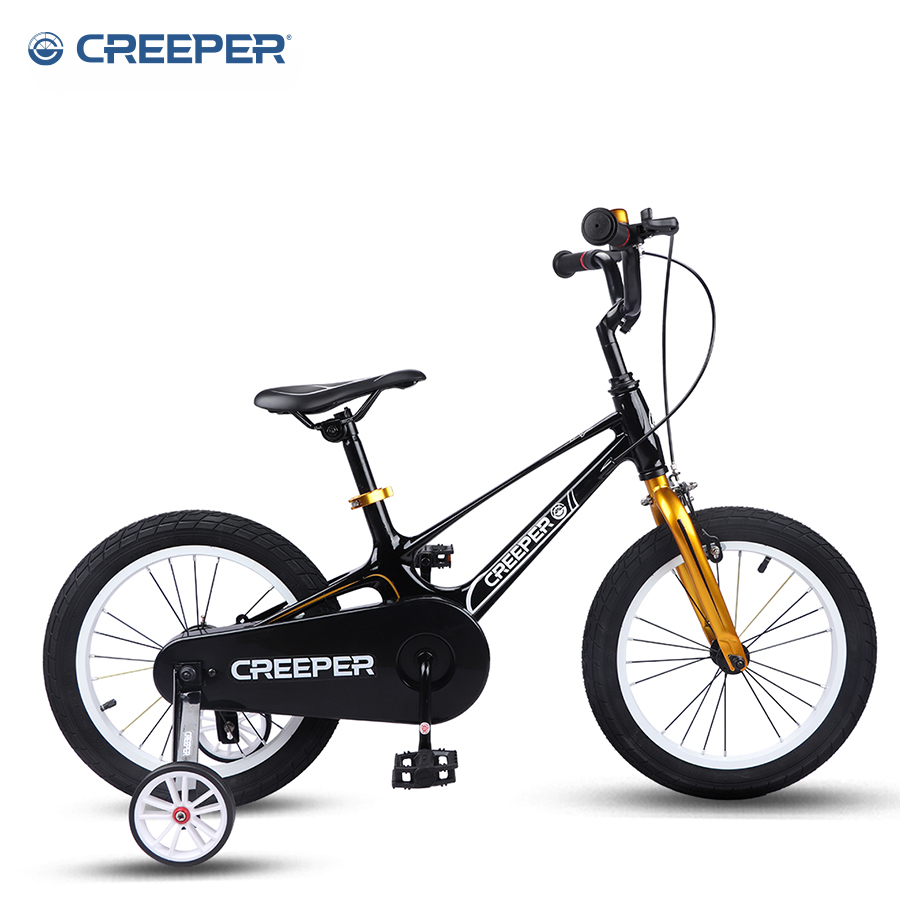 Yiwu Premium 14-inch Phantom Magnesium alloy children's three-wheel auxiliary pedal, high-end children's bicycle CREEPER detail image 7