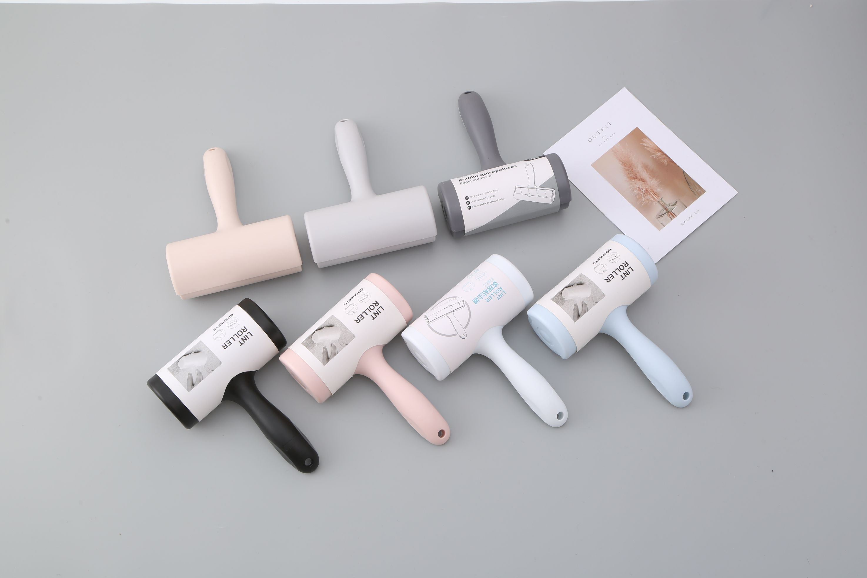 Wool stick can tear type sticky paper roller brush to replace the roll of clothing roller sticky hair with wool to sticky hair artifact thumbnail