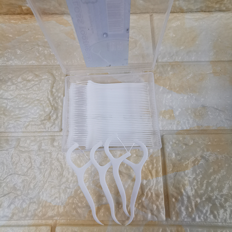 The new plastic dental floss stick, dental floss and toothpick combination set of Xinwang brand, toothbrush base with sealing clip, export quality pic 10