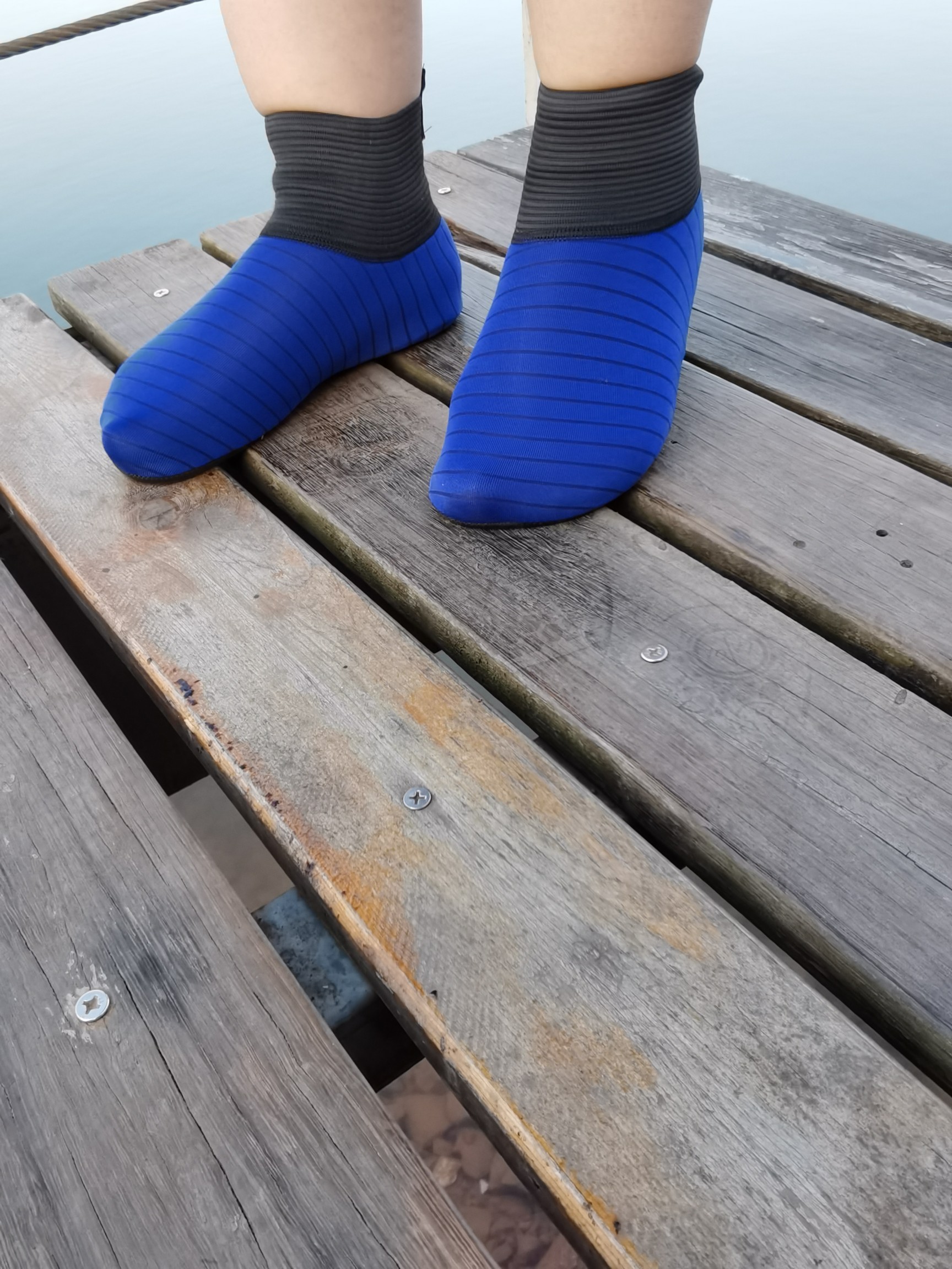 高腰沙滩鞋水鞋纯色溯溪鞋呼吸透气面料防滑耐磨鞋底详情图7