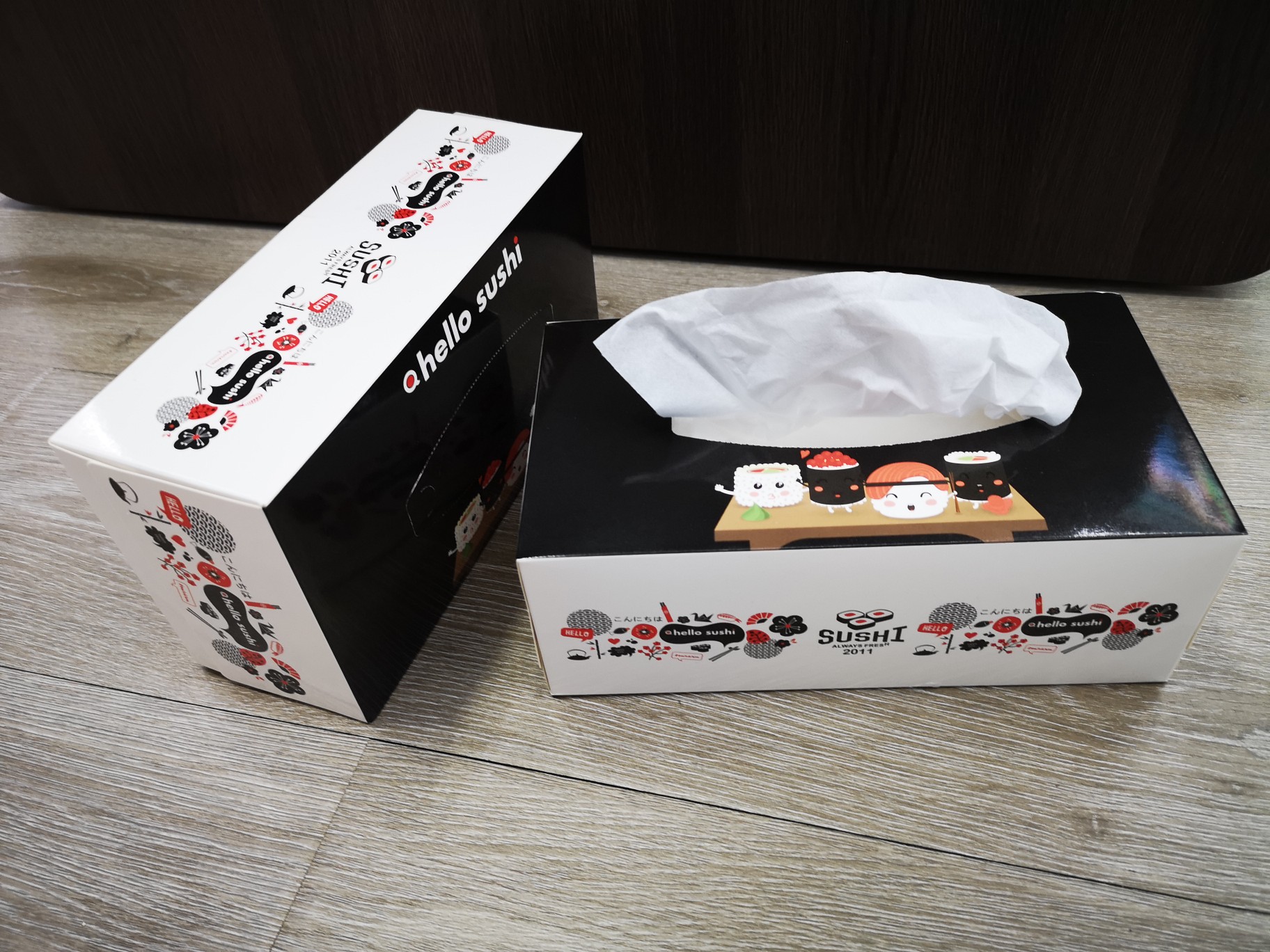 盒装抽纸定制白底实物图