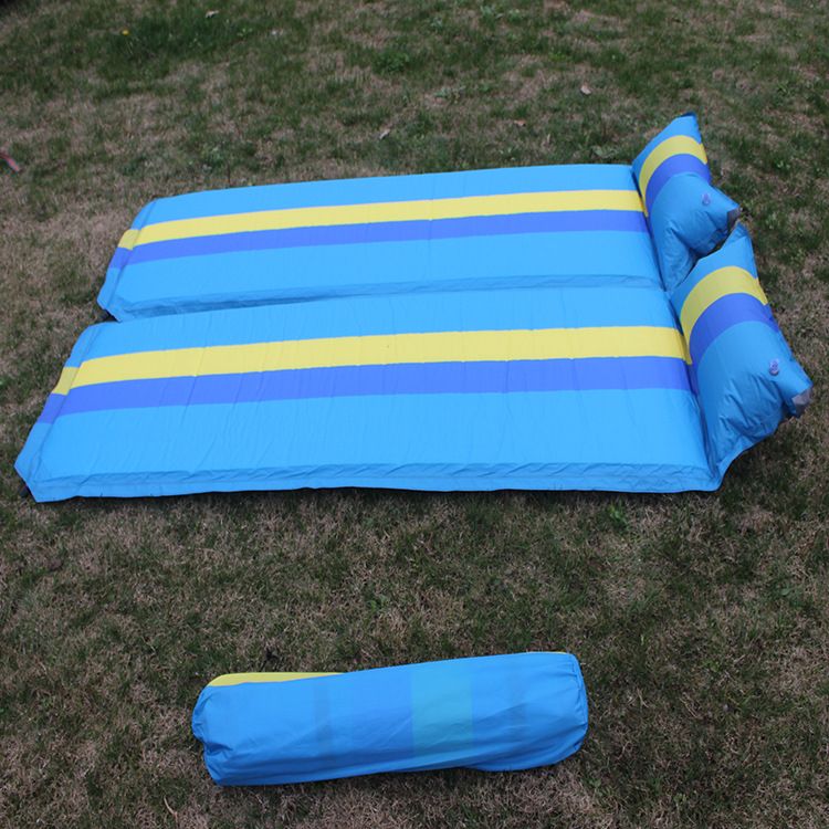 单人自动充气垫 平板自冲垫 加厚防潮户外野营帐篷睡垫厂家详情图5