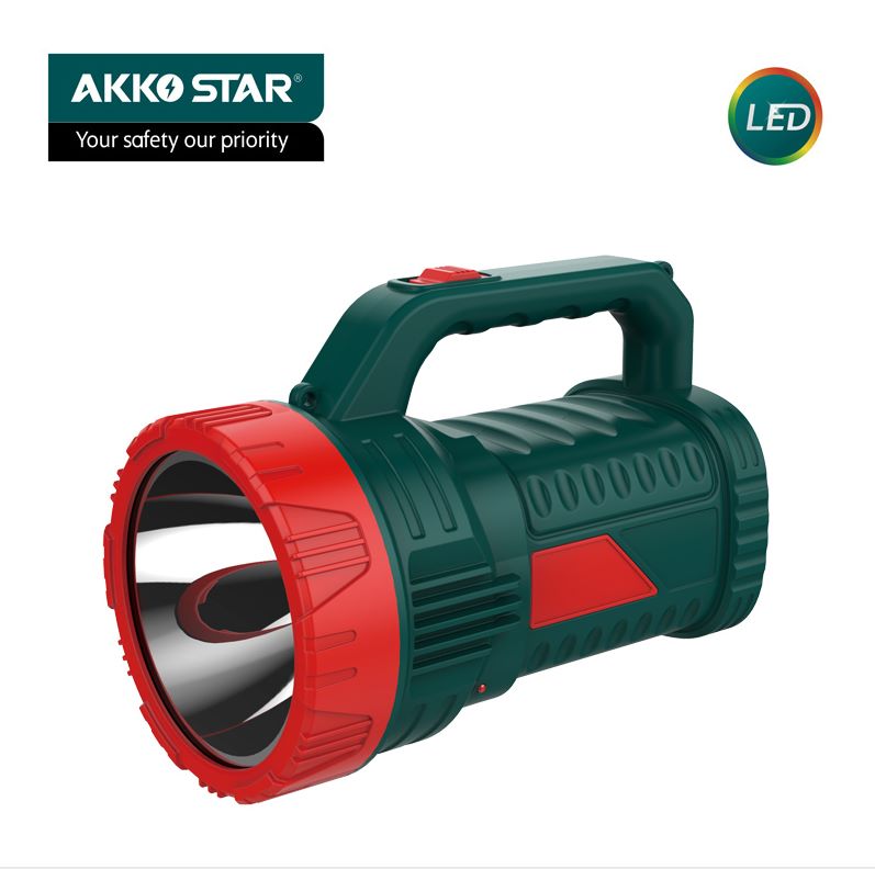 AKKOSTAR portable long-range high-power searchlight, LED flashlight, outdoor camping lamp