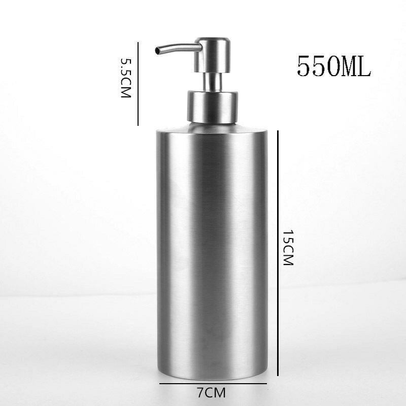 304不锈钢沐浴露瓶皂液器乳液瓶按压式产品图