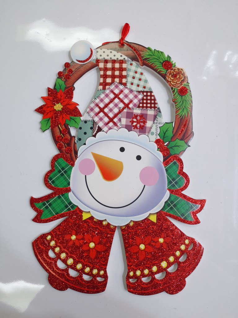 圣诞节闪亮圣诞老人雪人室内室外悬挂工艺品产品图