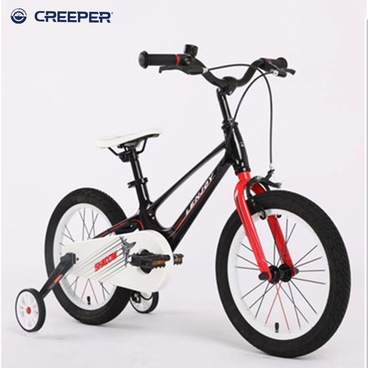 Yiwu Premium 14-inch Phantom Magnesium alloy children's three-wheel auxiliary pedal, high-end children's bicycle CREEPER detail image 6