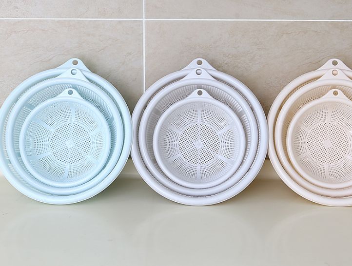 Yiwu Good Goods Round Hollow Vegetable Washing Basket 3528 details Picture