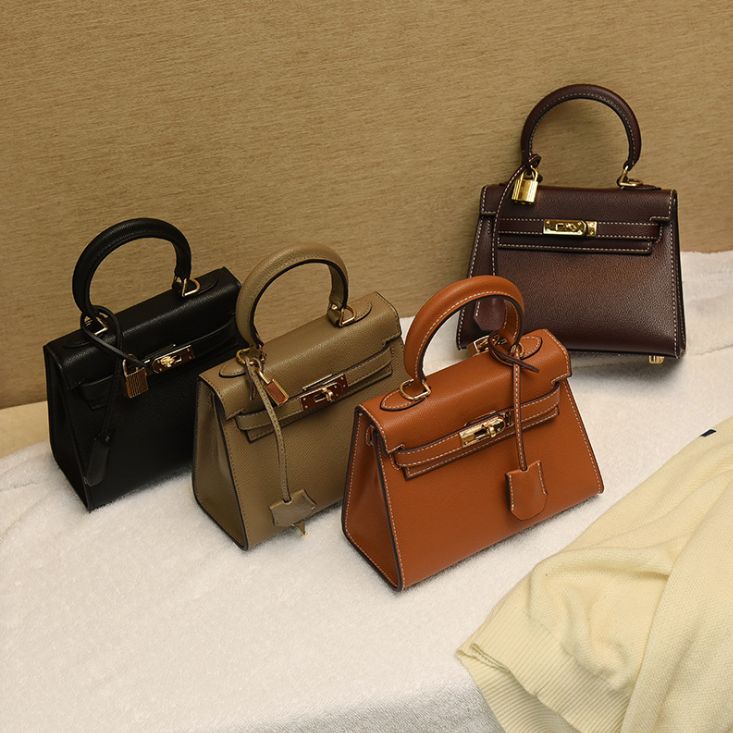 Yiwu Selection 2019 new European and American Hand print Platinum Kelly Bag mini one shoulder cross-body bag thumbnail