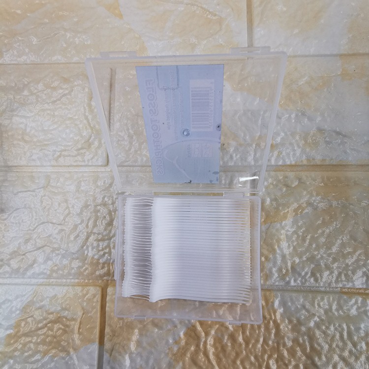 The new plastic dental floss stick, dental floss and toothpick combination set of Xinwang brand, toothbrush base with sealing clip, export quality pic 8