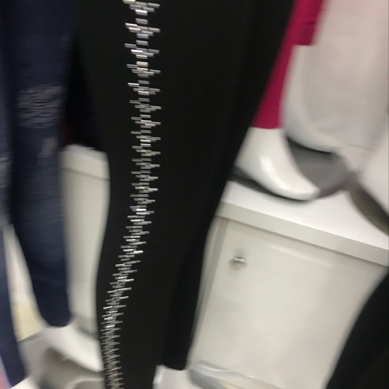 Modal cotton rhinestone pants details Picture