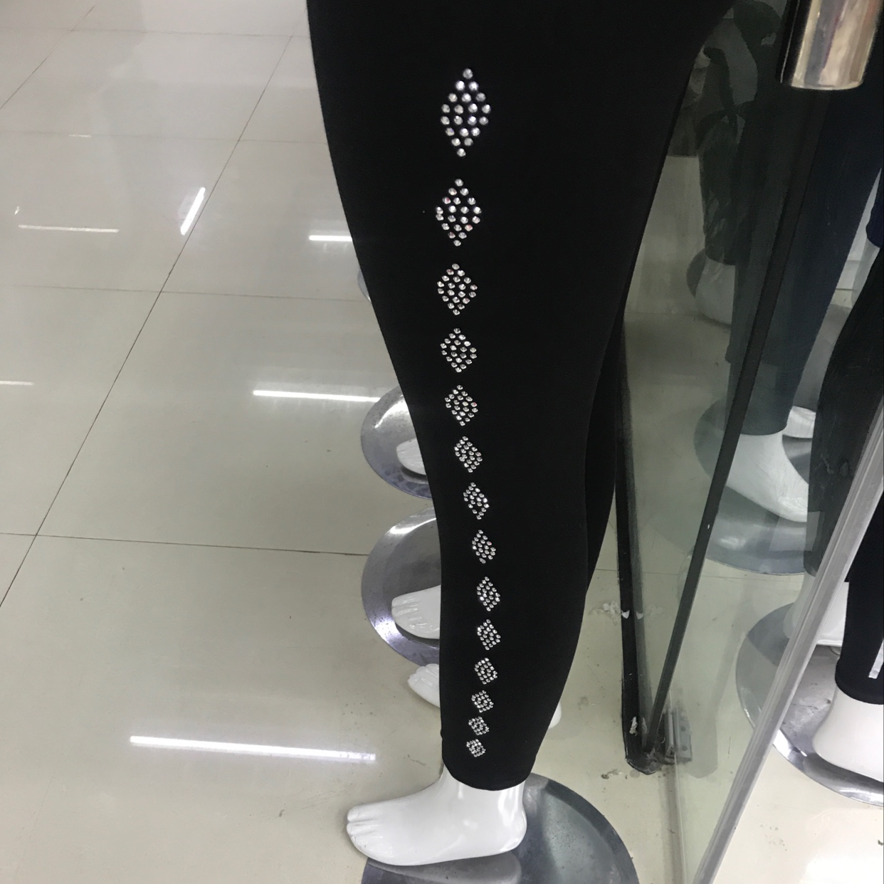 Modal cotton rhinestone pants Specification image