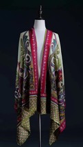 尼泊尔高山羚羊绒手工绣围巾